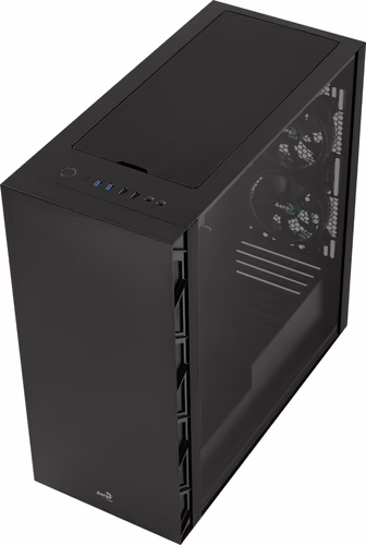 Caja AEROCOOL Flo Saturn RGB ATX Negra (FLOSATURNFGB) | FLOSATURNFRGB | 4710562754155 imagen 3
