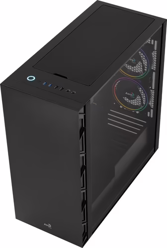 Caja AEROCOOL Flo Saturn RGB ATX Negra (FLOSATURNFGB) | FLOSATURNFRGB | 4710562754155 imagen 4