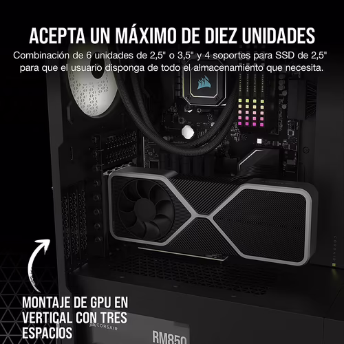 Corsair 7000D AIRFLOW Full Tower Negro | CC-9011218-WW | 0840006636427 imagen 4
