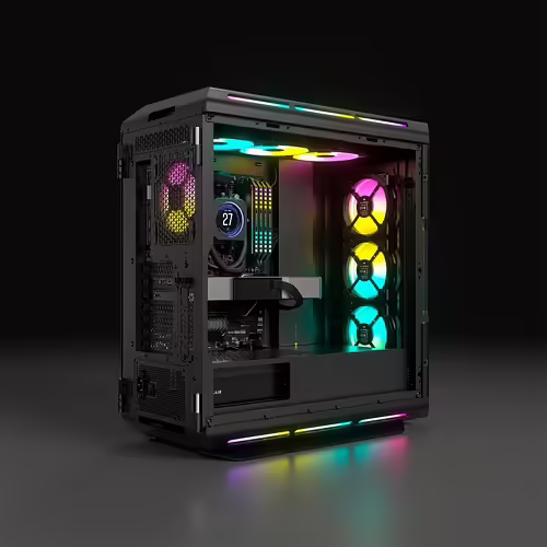 Caja Corsair iCUE 5000T RGB Negra (CC-9011230-WW) | 0840006645160 imagen 5