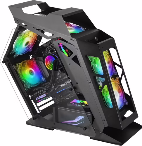 Mars Gaming MC61 Negro Caja PC Gaming Compacta Micro-ATX 4xVentilador 12cm ARGB  | 8435693100140 imagen 3