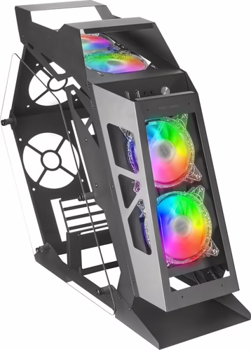 Mars Gaming MC61 Negro Caja PC Gaming Compacta Micro-ATX 4xVentilador 12cm ARGB  | 8435693100140 imagen 4