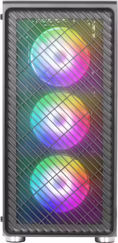 Mars Gaming MC-F Negro, Semitorre Gaming ATX, Ventana Completa Cristal Templado, | MCF | 8435693103271 imagen 2