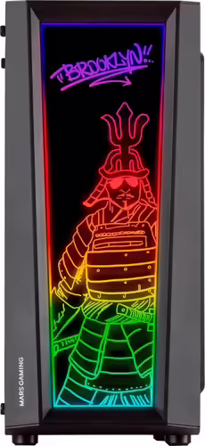 Mars Gaming MC-ART Negro Caja PC Gaming ATX Doble Cristal Templado Dibujable ARG | MCART | 8435693100348 imagen 3