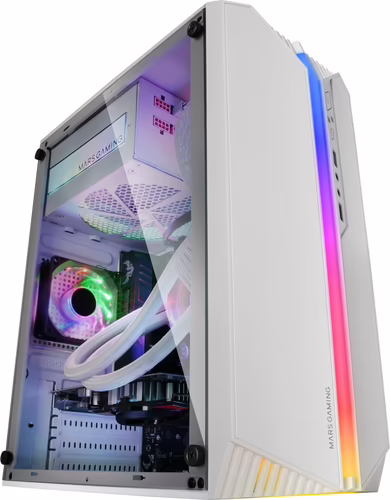 Caja Compacta Mars Gaming ARGB mATX Blanca (MCS1W) | 8435693101994 imagen 4