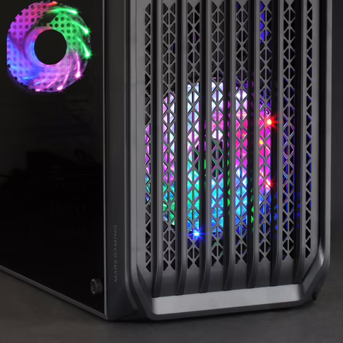 Mars Gaming MC-S2 Negro Caja PC Compacta Gaming Micro-ATX 2 Ventiladores FRGB Ra | MCS2 | 8435693102007 imagen 3