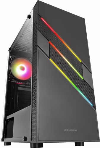 Semitorre Mars Gaming XL ARGB S/F ATX Negra (MCU3) | 8435693101918 imagen 6