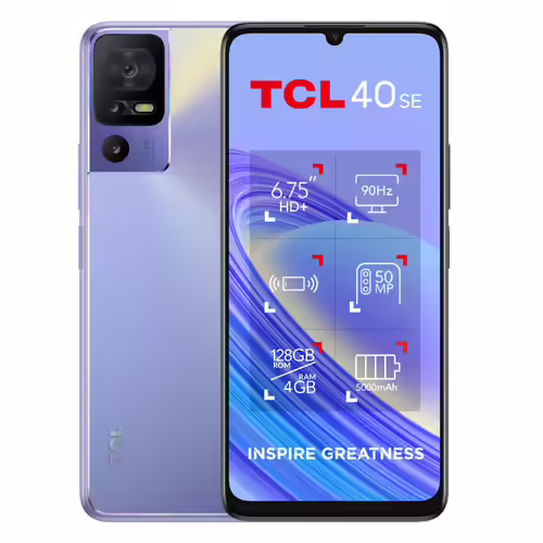 TCL SMARTPHONE T610K 40SE TWILIGHT PURPLE OC/4GB/128GB/6,75/50MP/ANDROID | T610K-2BLCA112-2 | 4894461962573 imagen 4