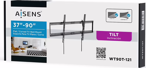 Soporte Pared AISENS 37``-90`` Inclina 75Kg (WT90T-121) | 8436574707403 imagen 4