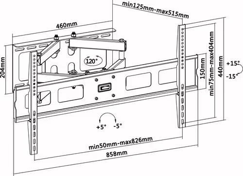Soporte Pared AISENS 37-90`` Gira/Inclina (WT70TSLE-029) | 8436574703375 imagen 8