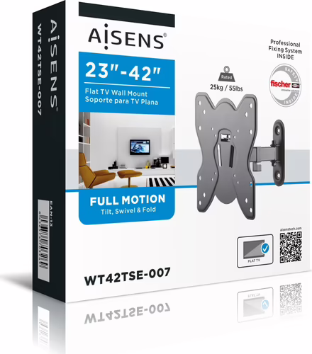 Soporte Pared AISENS 23``-42`` Gira/Inclina (WT42TSE-007) | 8436574703269 imagen 8