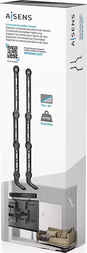 AISENS Soporte Universal Para Barra de Sonido, Negro | SPK04U-377 | 8435739903070 imagen 5