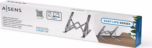 AISENS Soporte de Sobremesa Ajustable para Portatil / Tablet, Gris | LPS3M-179 | 8436574708813 imagen 4