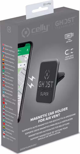 Soporte de Coche CELLY Magnético Negro (GHOSTSUPERVENT) | 8021735188346 imagen 3