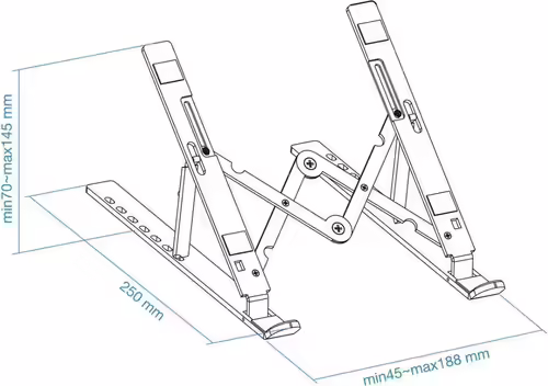 Soporte Elevador TooQ 11-15`` 5Kg Plata (TQLRS0033-AL) | 8433281010055 imagen 6
