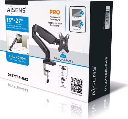 Soporte Mesa AISENS 13``-27`` Gira/Inclina (DT27TSR-043) | 8436574703443 imagen 7