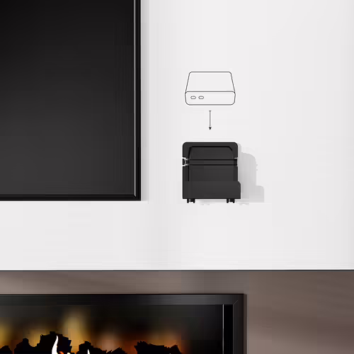 AISENS Soporte Universal De Pared Para Mini Pc, Router, Negro | MPC02-155 | 8436574708578 imagen 5