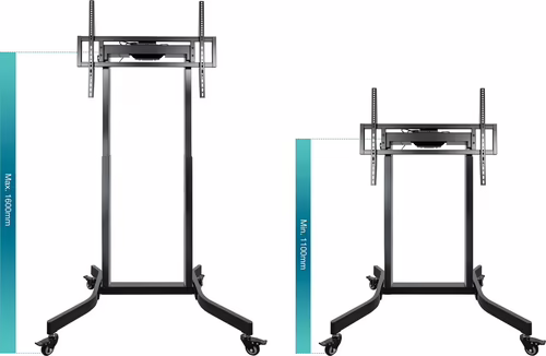 Soporte Suelo TOOQ 55``-100`` Eléctrico Ruedas (FSM02-B) | 8433281013698 imagen 3