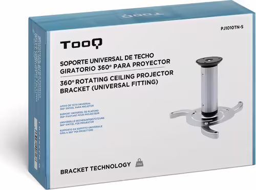 TOOQ PJ1010TN-S SOPORTE PARA PROYECTOR UNIVERSAL DE TECHO PLATA | 8433281001848 imagen 6