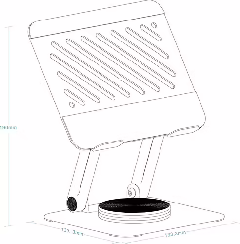 Soporte TooQ Plegable hasta 13`` Plata (PH-NARVI-S) | 8433281016392 imagen 6