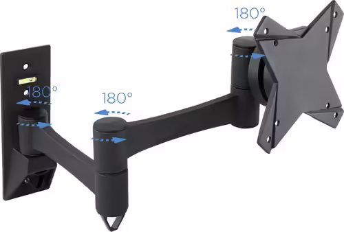 SOPORTE TV TOOQ PARED INCLINABLE GIRATORIO NEGRO LP2323TN-B | 8433281004580 imagen 2