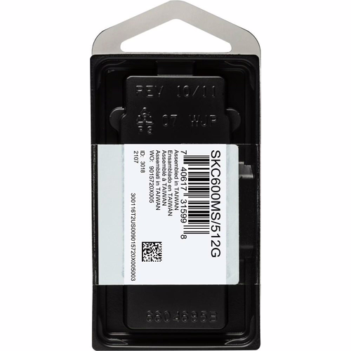 SSD Kingston KC600 512Gb mSATA 3D (SKC600MS/512G) | 0740617315998 imagen 5