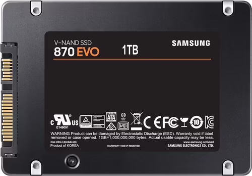 Samsung disco interno ssd 2.5` 870 evo serial ata 1tb 6gbit/s velocidad lectura  | MZ-77E1T0B/EU imagen 5