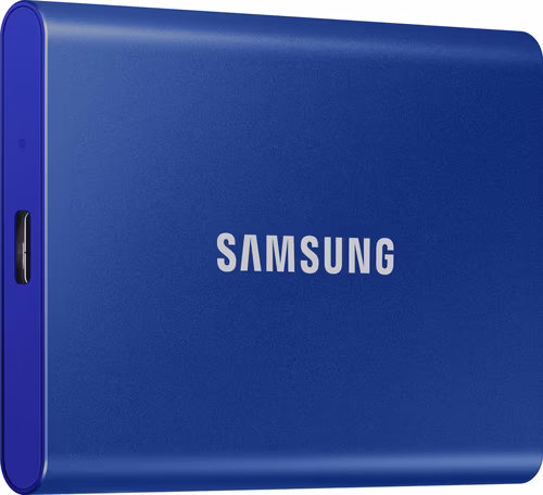 Disco ssd samsung portable t7 1tb nvme azul MU-PC1T0H/WW | 8806090312410 imagen 2
