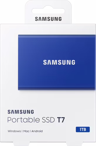 Disco ssd samsung portable t7 1tb nvme azul MU-PC1T0H/WW | 8806090312410 imagen 8
