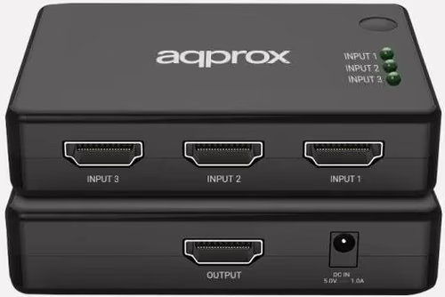 Switch Approx 4K/30Hz 3xHDMI Negro (APPC29V4) imagen 2