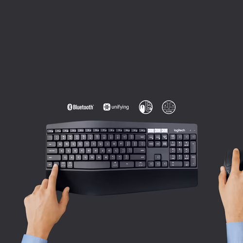 Logitech MK850 teclado y raton rf inalambrico bluetooth qwertz aleman negro | 920-008221 | 5099206066823 imagen 6