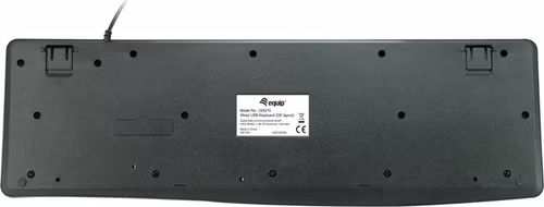 Teclado EQUIP 105 Teclas USB Negro (EQ245211) | 4015867223772 imagen 2