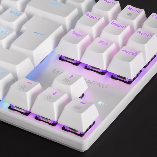 Teclado Mecánico Mars Gaming USB 1.5m Blanco (MK80WBES) | 8435693101192 imagen 3