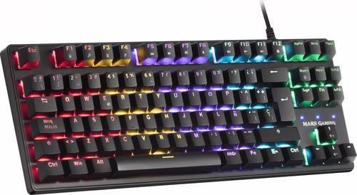 TECLADO MARS GAMING SWITCHES MECANICOS OUTEMU SQ ROJO ILUMINACION RGB REPOSAMUÍ | MKXTKLRES | 4718009158504 imagen 4
