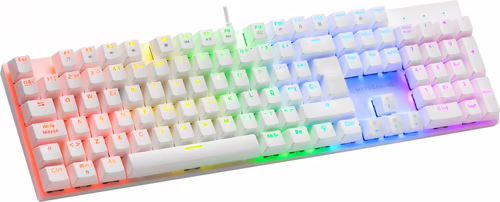 Teclado Mecánico Mars Gaming LED RGB USB 1.5m Blanco | MK422WRES | 8437023608616 imagen 2