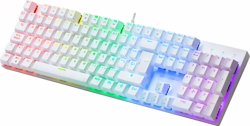 Teclado Mecánico Mars Gaming LED RGB USB 1.5m Blanco | MK422WRES | 8437023608616 imagen 3