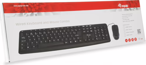 Teclado+Ratón EQUIP USB Italiano Negro (EQ245203) | 4015867208618 imagen 5