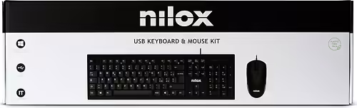 Teclado + Ratón Nilox Italiano USB Negro (NXKMIT0011) imagen 5