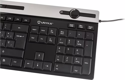Teclado UNYKA Slim USB Multimedia Negro (50534) | 6940533541943 imagen 6