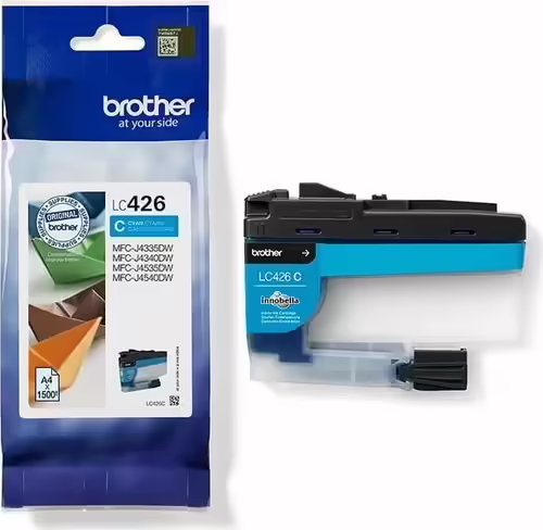 Tinta BROTHER Cian 1500 páginas (LC426C) | 4977766809481 imagen 3