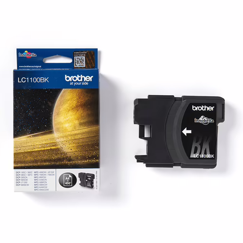Tinta BROTHER Negro 450 páginas (LC1100BK) | 4977766659680 imagen 3