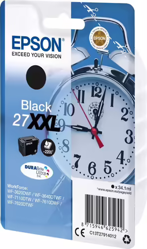 Tinta Epson 27XXL T2791 Negro 34.1ml (C13T27914012) | 8715946625942 imagen 2