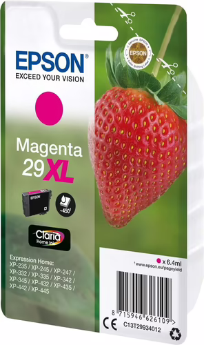 CARTUCHO EPSON 29 XL MAGENTA C13T29934012 | 8715946626109 imagen 2