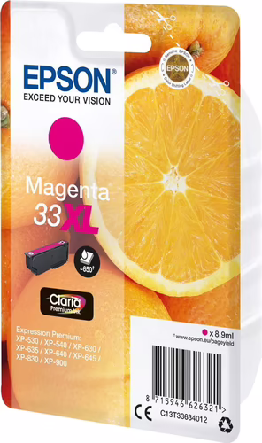 Tinta Epson 33XL T3363 Magenta 8.9ml (C13T33634012) | 8715946626321 imagen 2
