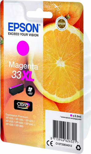 Tinta Epson 33XL T3363 Magenta 8.9ml (C13T33634012) | 8715946626321 imagen 4
