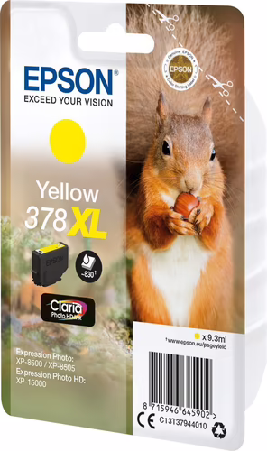 Tinta Epson 378XL Amarillo Claria Photo (C13T37944010) | 8715946645902 imagen 2
