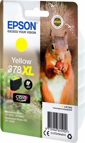 Tinta Epson 378XL Amarillo Claria Photo (C13T37944010) | 8715946645902 imagen 3