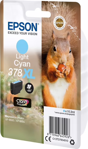 Tinta Epson 378XL Cian Claro Claria Photo(C13T37954010) | 8715946645926 imagen 3