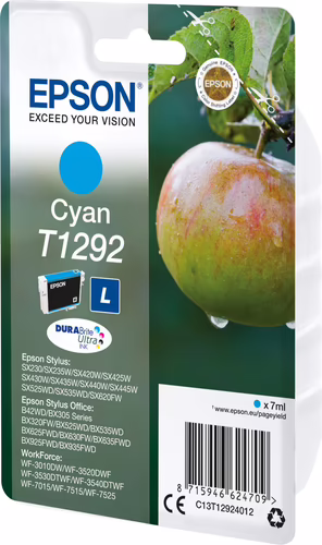 Tinta Epson T1292 Cian 7ml 474 páginas (C13T12924012) | 8715946624709 imagen 2