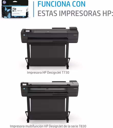 CARTUCHO HP 728 F9J68A NEGRO MATE | 0888793397879 imagen 7